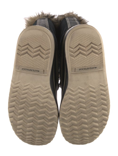 Sorel Suede Fur Trim Lace-Up Boots