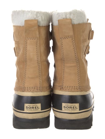 Sorel Suede Faux Fur Trim Lace-Up Boots