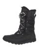 Sorel Nylon Faux Fur Trim Combat Boots