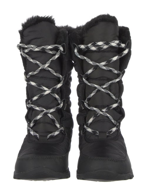 Sorel Nylon Faux Fur Trim Combat Boots
