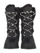 Sorel Nylon Faux Fur Trim Combat Boots