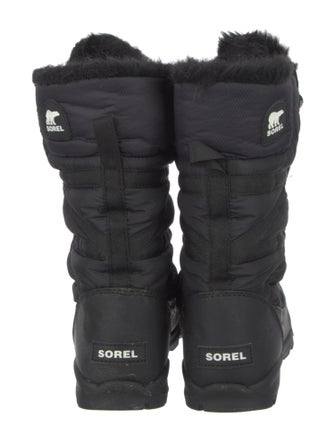 Sorel Nylon Faux Fur Trim Combat Boots