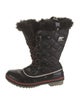Sorel Leather Faux Fur Trim Lace-Up Boots