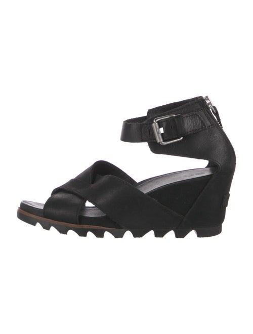 Sorel Leather Cutout Accent Slingback Sandals