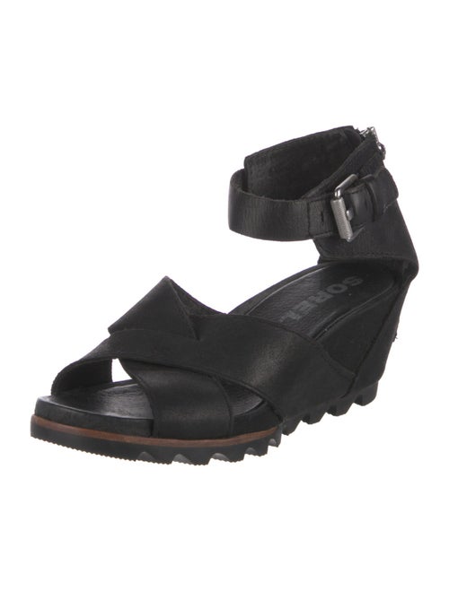 Sorel Leather Cutout Accent Slingback Sandals