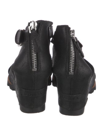 Sorel Leather Cutout Accent Slingback Sandals