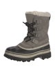 Sorel Suede Faux Fur Trim Lace-Up Boots