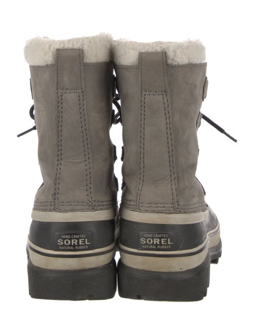 Sorel Suede Faux Fur Trim Lace-Up Boots