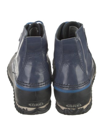 Sorel Patent Leather Printed Lace-Up Boots