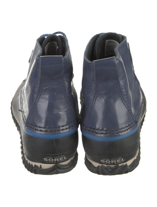 Sorel Patent Leather Printed Lace-Up Boots