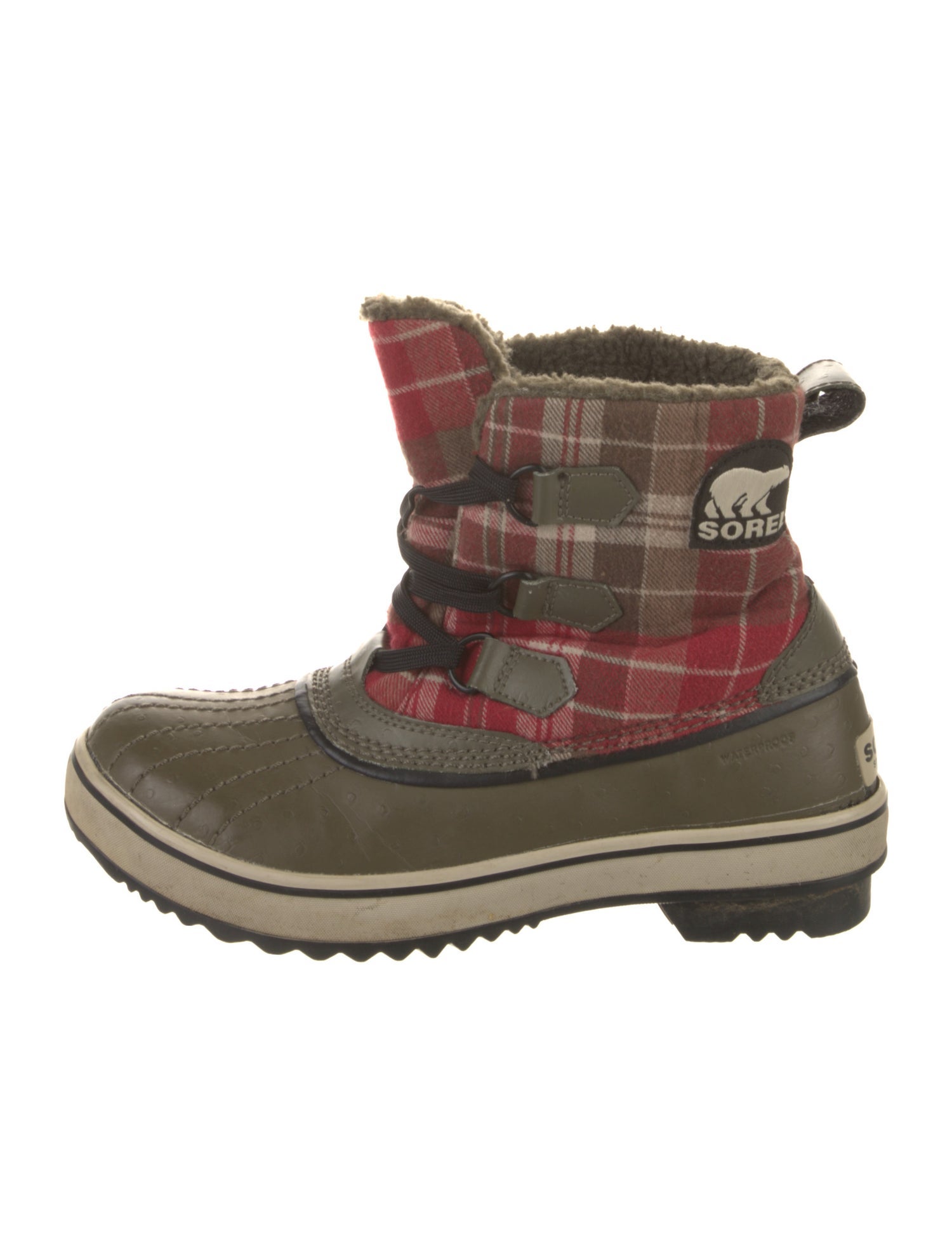 Sorel Rubber Plaid Print Rain Boots