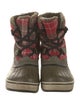 Sorel Rubber Plaid Print Rain Boots