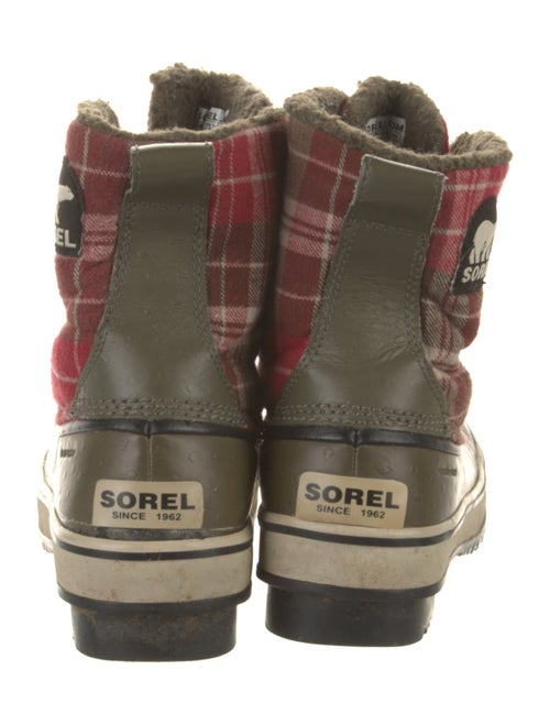 Sorel Rubber Plaid Print Rain Boots