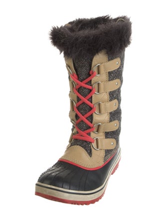 Sorel Printed Fur Trim Boots