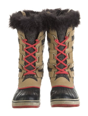 Sorel Printed Fur Trim Boots