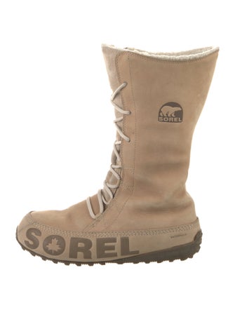 Sorel Nubuck Graphic Print Lace-Up Boots