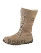 Sorel Nubuck Graphic Print Lace-Up Boots