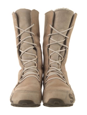 Sorel Nubuck Graphic Print Lace-Up Boots