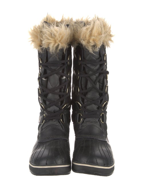 Sorel Faux Fur Trim Lace-Up Boots