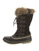 Sorel Suede Faux Fur Trim Lace-Up Boots