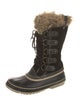 Sorel Suede Faux Fur Trim Lace-Up Boots