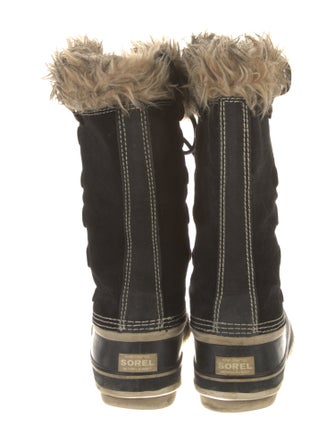 Sorel Suede Faux Fur Trim Lace-Up Boots