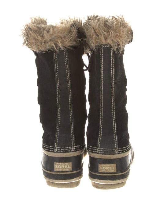 Sorel Suede Faux Fur Trim Lace-Up Boots