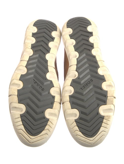 Sorel Suede Faux Fur Trim Lace-Up Boots