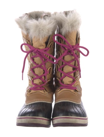 Sorel Quilted Pattern Canvas Lace-Up Boots