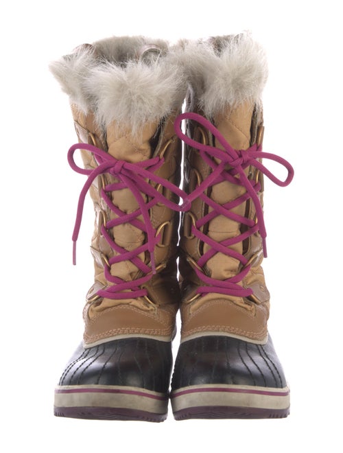 Sorel Quilted Pattern Canvas Lace-Up Boots