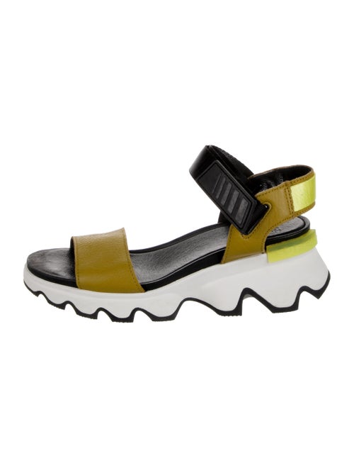 Sorel Leather Printed Slingback Sandals