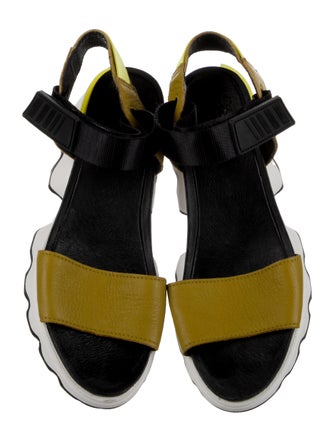 Sorel Leather Printed Slingback Sandals