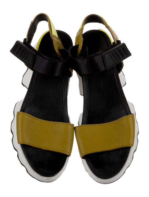 Sorel Leather Printed Slingback Sandals