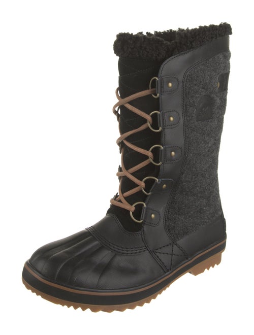 Sorel Wool Striped Lace-Up Boots