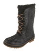 Sorel Wool Striped Lace-Up Boots