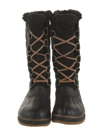 Sorel Wool Striped Lace-Up Boots