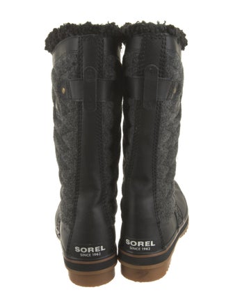 Sorel Wool Striped Lace-Up Boots