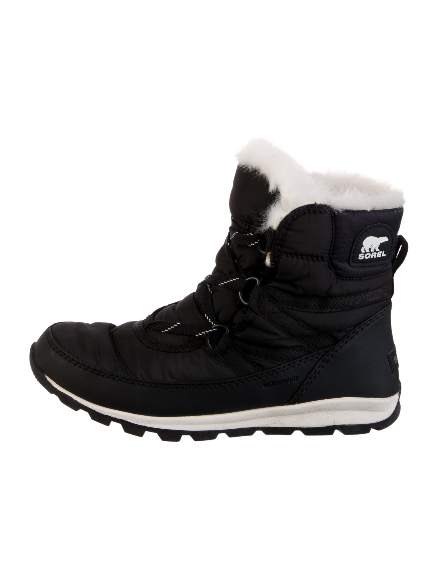 Sorel Nylon Colorblock Pattern Lace-Up Boots