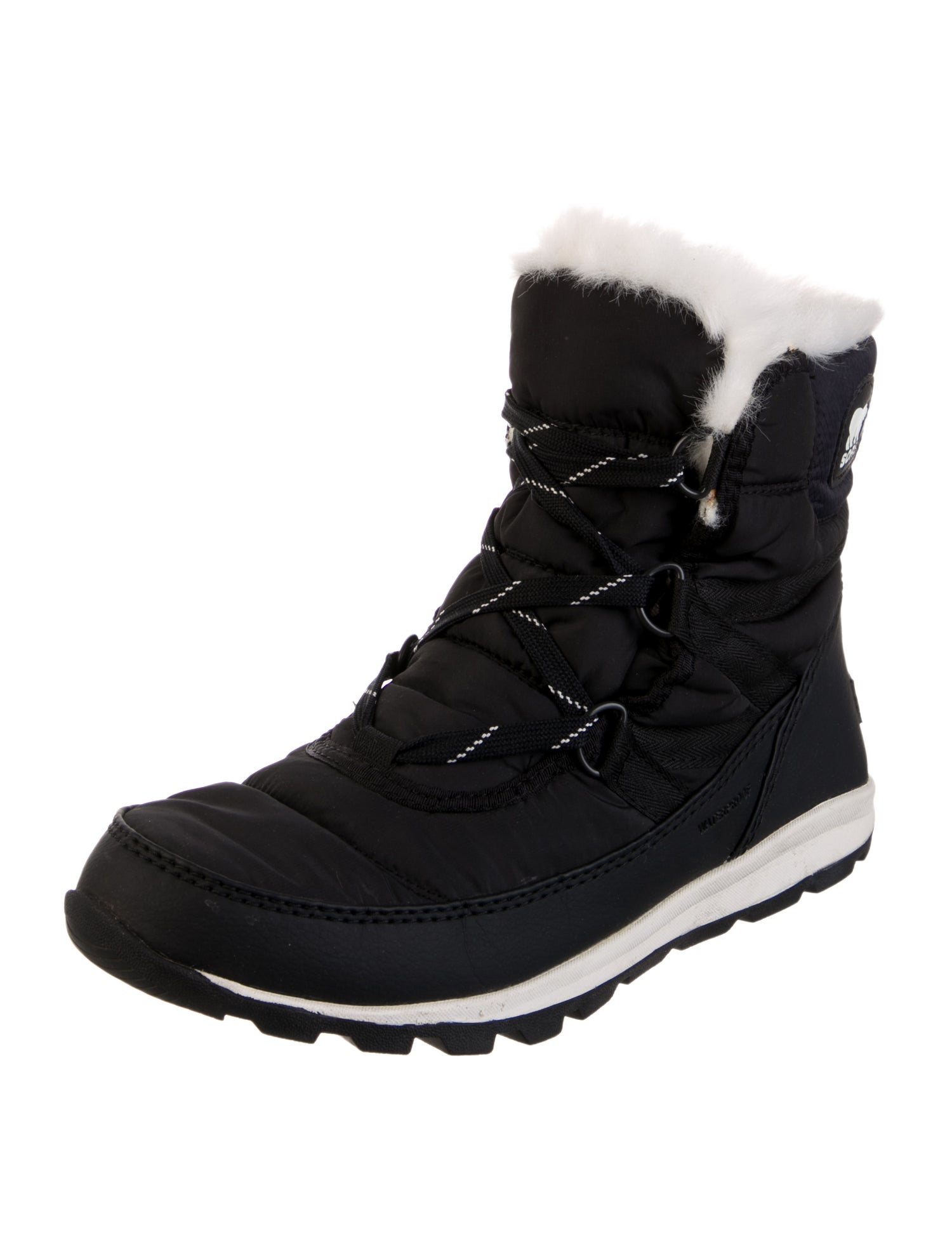 Sorel Nylon Colorblock Pattern Lace-Up Boots
