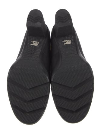 Sorel Leather Fur Trim Lace-Up Boots