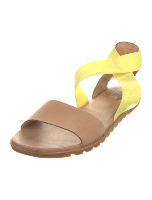 Sorel Leather Printed Slingback Sandals