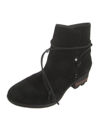 Sorel Suede Tassel Accents Rain Boots