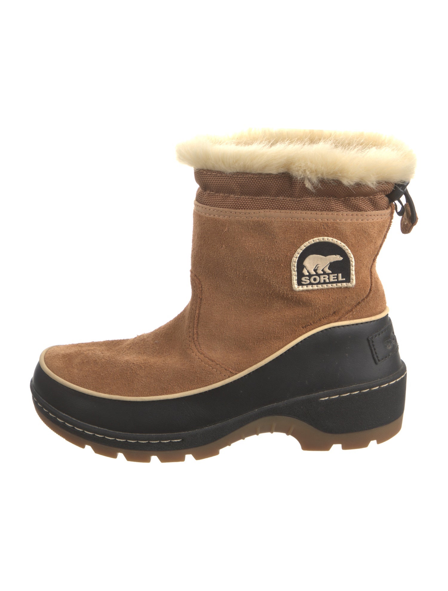 Sorel Suede Colorblock Pattern Snow Boots