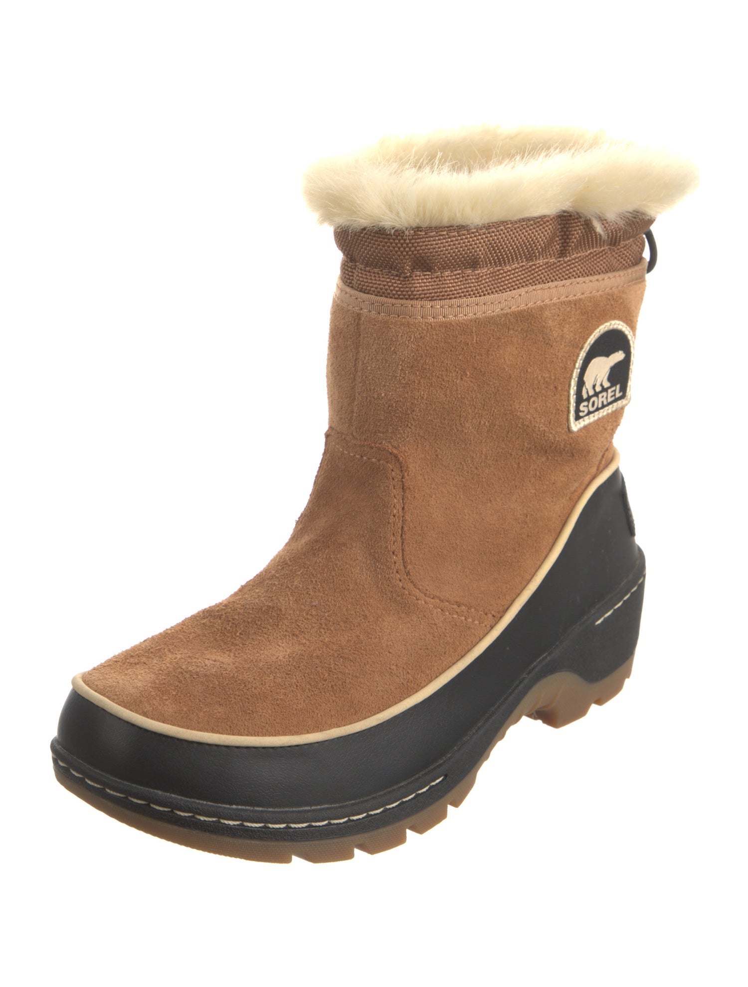 Sorel Suede Colorblock Pattern Snow Boots