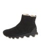 Sorel Suede Faux Fur Trim Chelsea Boots
