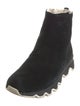 Sorel Suede Faux Fur Trim Chelsea Boots