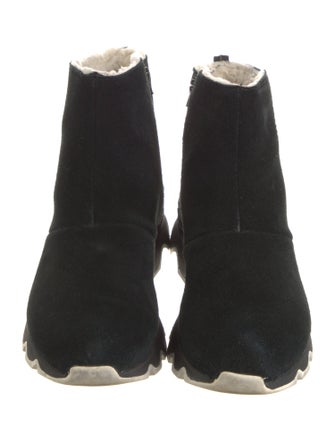 Sorel Suede Faux Fur Trim Chelsea Boots
