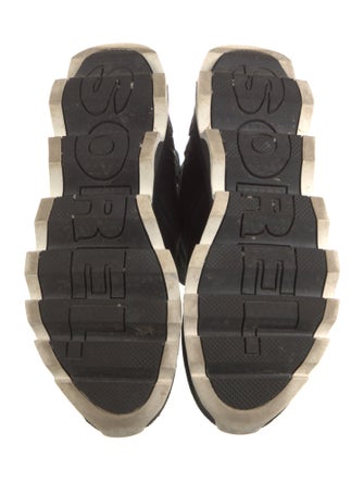 Sorel Suede Faux Fur Trim Chelsea Boots