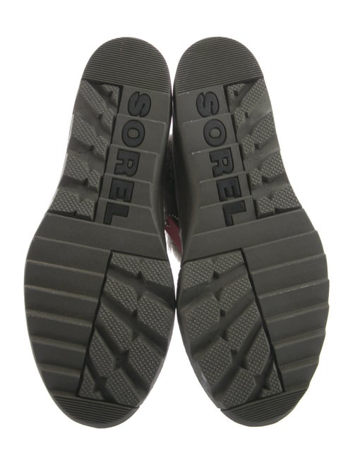 Sorel Leather Fur Trim Lace-Up Boots