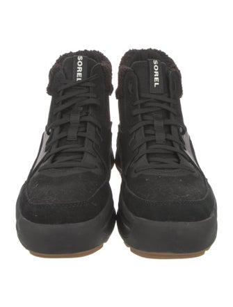 Sorel Canvas Faux Fur Trim Lace-Up Boots